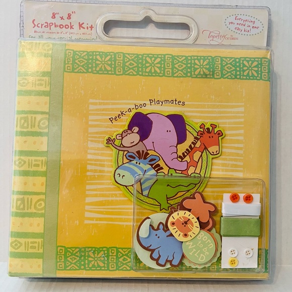 Peek-a-boo Playmates 8" x 8" Scrapbook Kit All-in-One by Tapestry C.R. Gibson - Picture 1 of 7